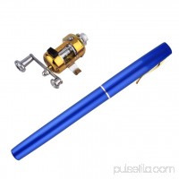 Mini Portable Aluminum Alloy Pocket Pen Shape Fish Fishing Rod Pole With Reel   